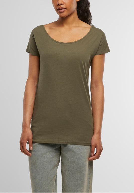The Wideneck Tee T-Shirt - Classic Olive