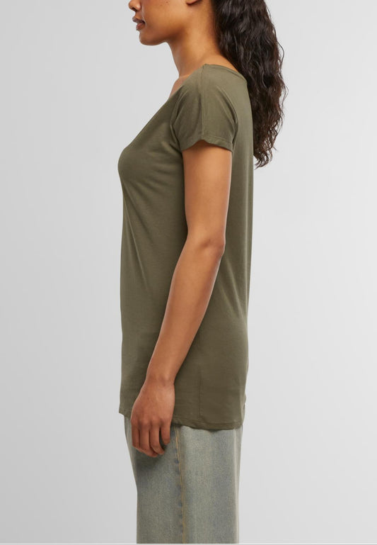 The Wideneck Tee T-Shirt - Classic Olive