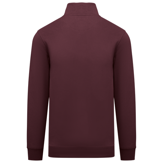 The Braemar Half-Zip Sweater - Dark Cherry