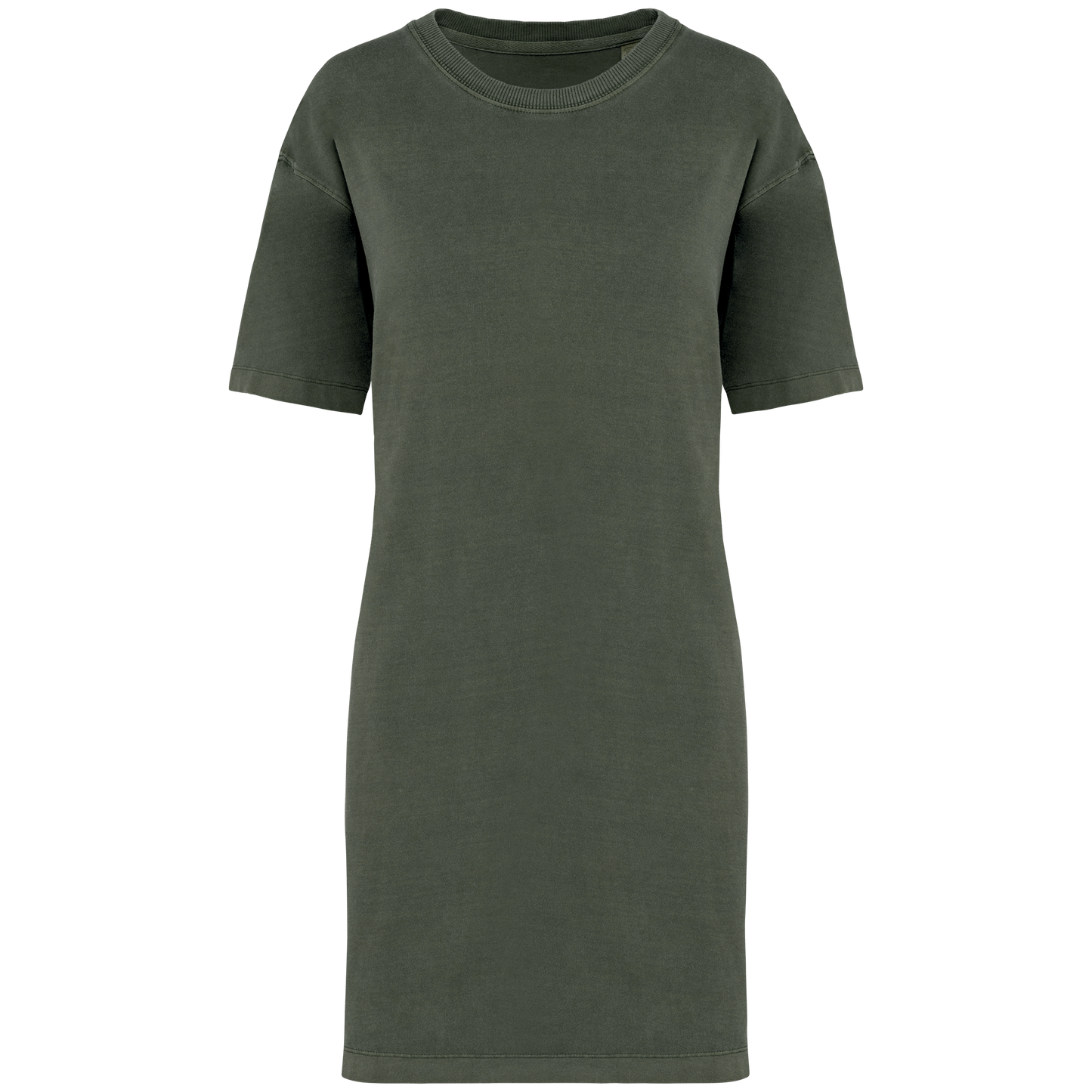 The Hollis T-Shirt Kleid - Washed Organic Khaki