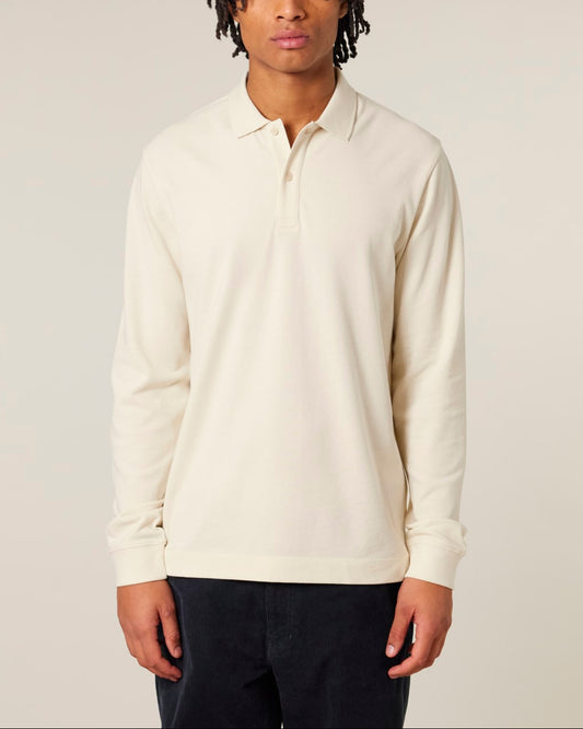 Belgrave Polo Shirt Longsleeve - Champagne Fog