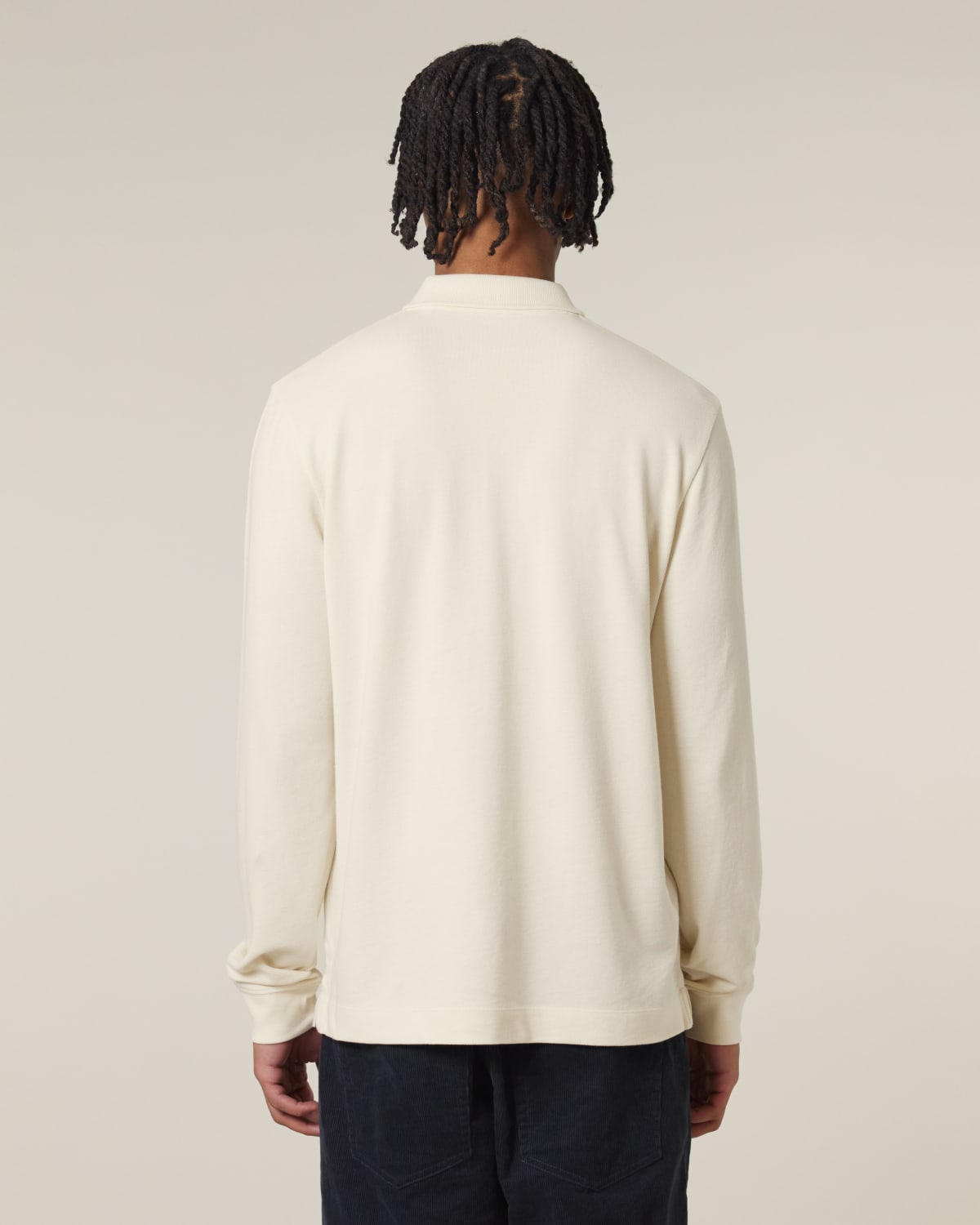 Belgrave Polo Shirt Longsleeve - Champagne Fog