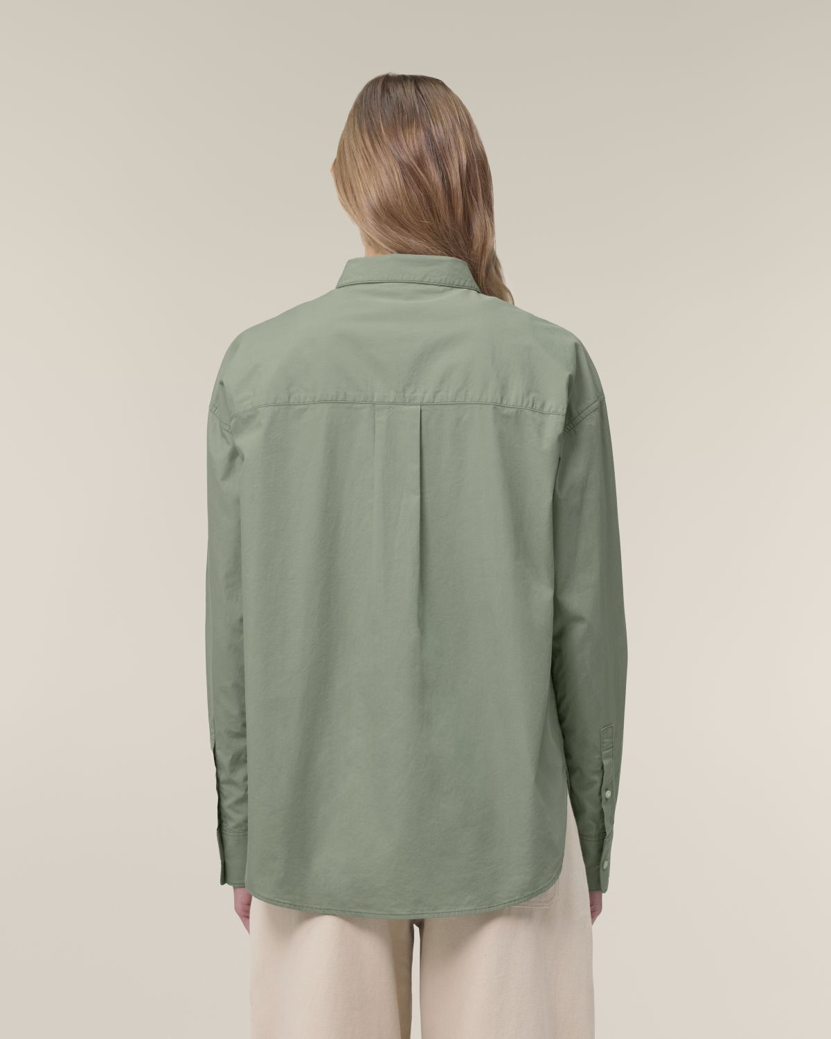 The Roselyn Poplin - Soft Khaki