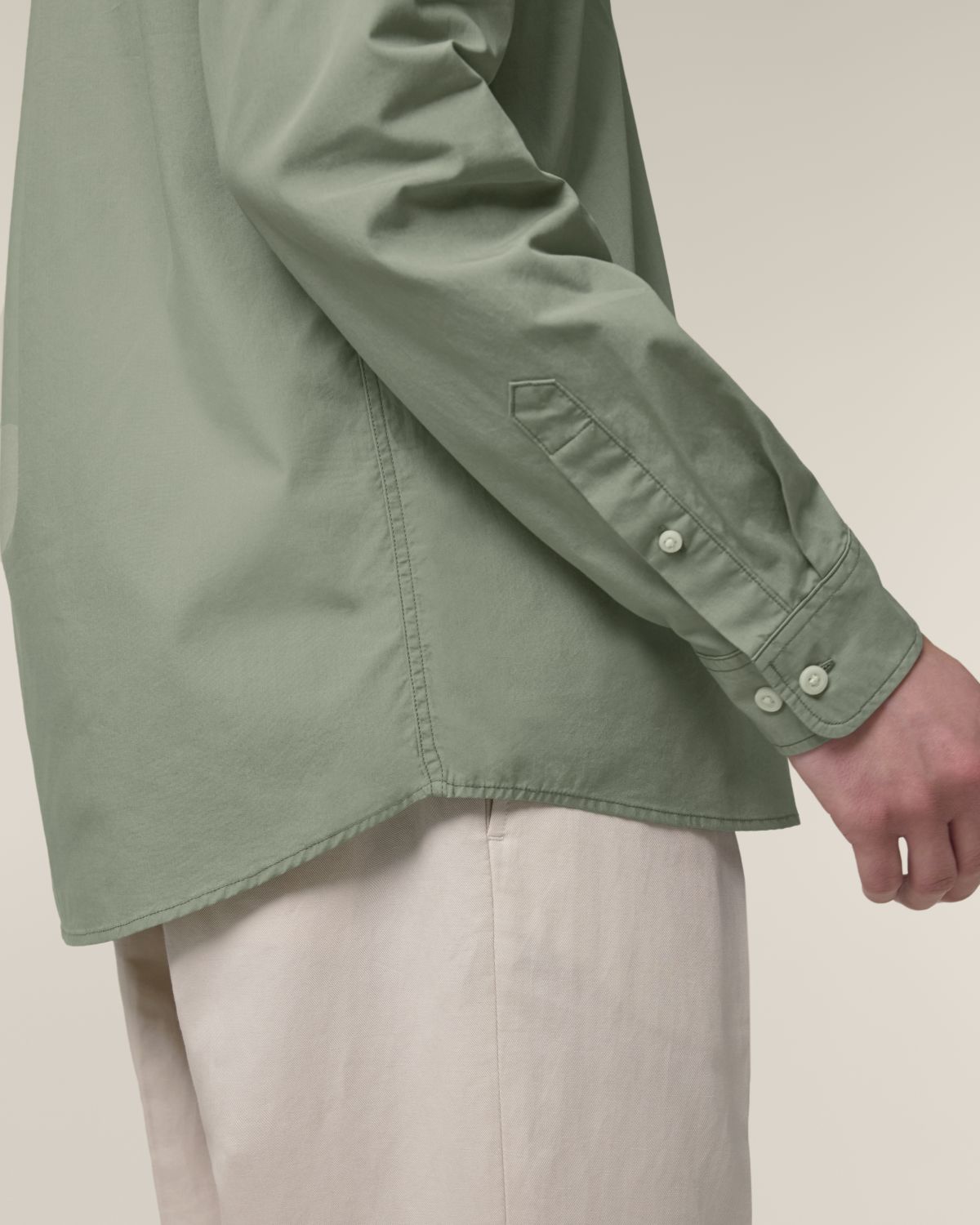 The Ashford Poplin - Soft Khaki