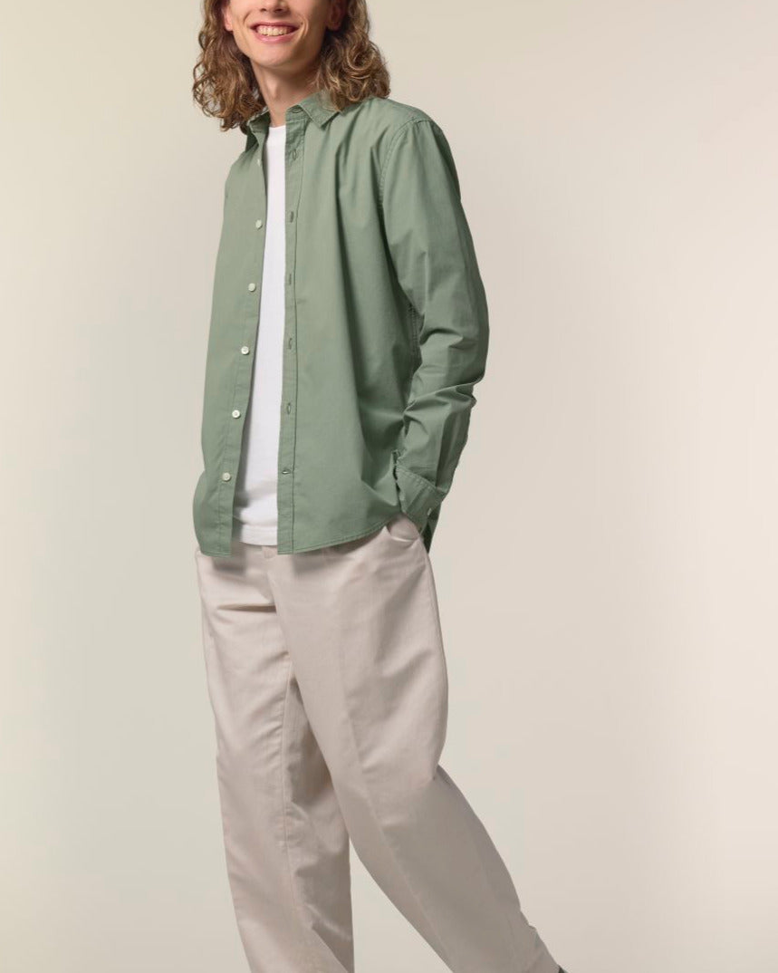 The Ashford Poplin - Soft Khaki