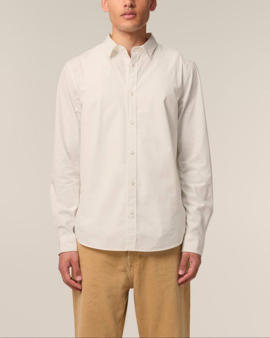 The Ashford Poplin Hemd - French Cream