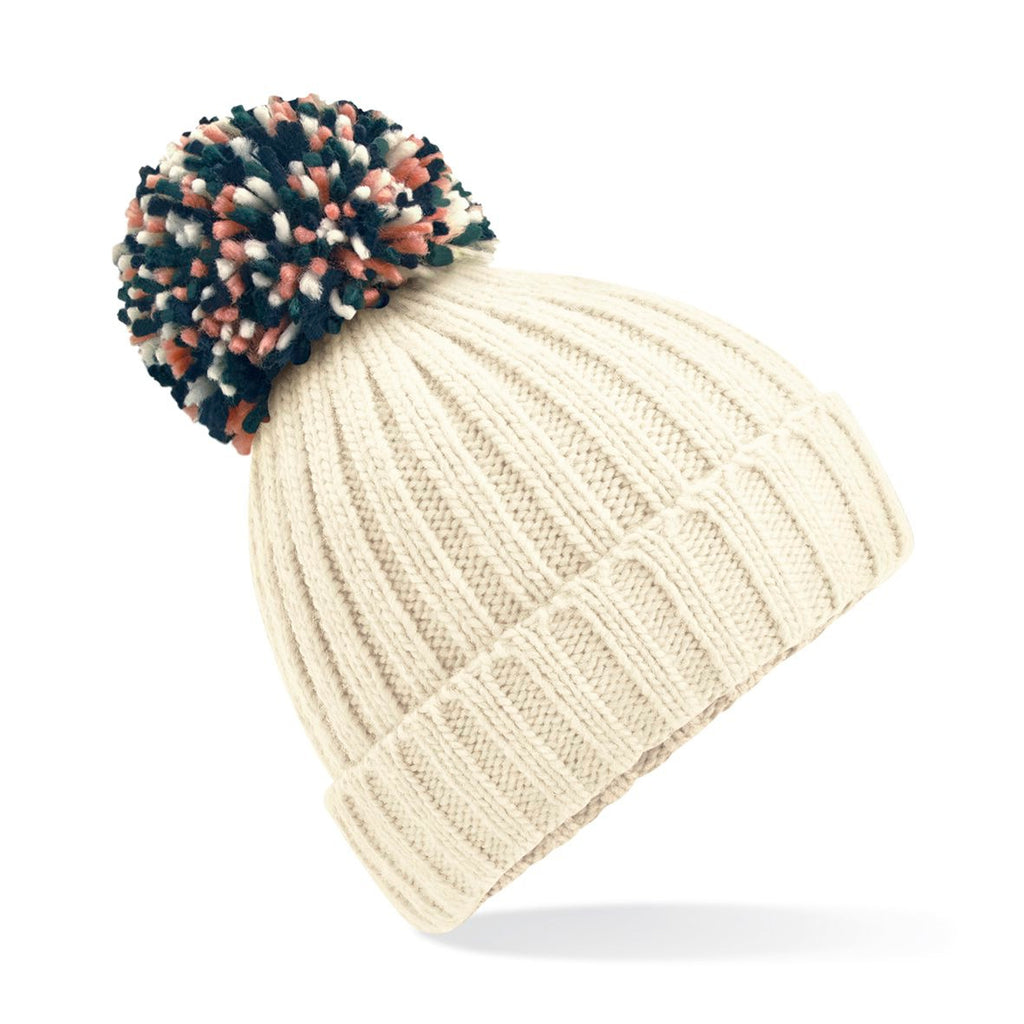 BEANIE (mehrfarbiger Bommel)