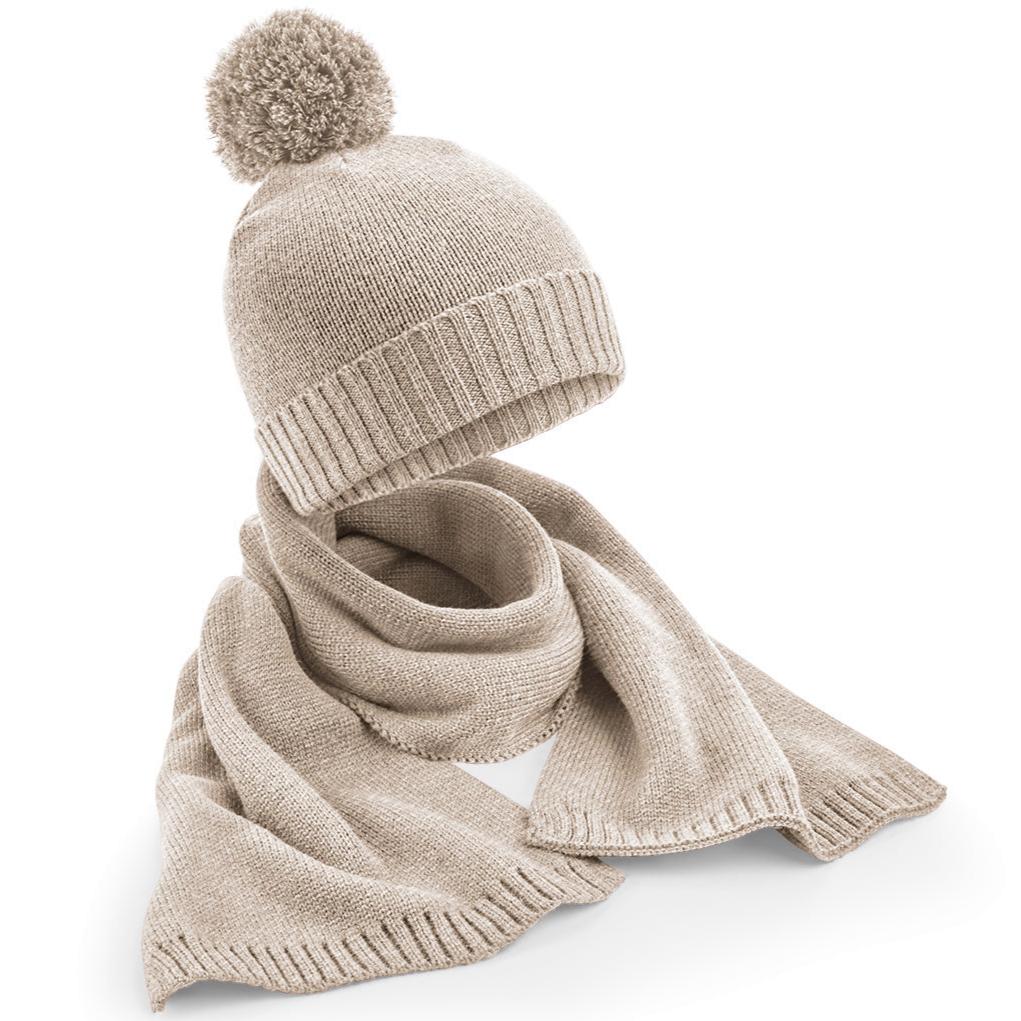 UNISEX STRICK-WINTERSET (BEANIE & SCHAL)