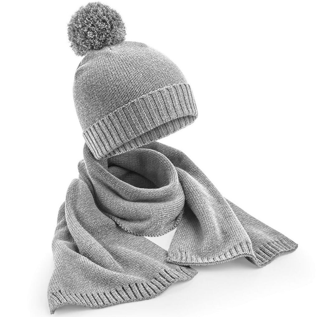 UNISEX STRICK-WINTERSET (BEANIE & SCHAL)