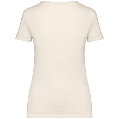 The Halene V-Neck T-Shirt - Ivory Edition
