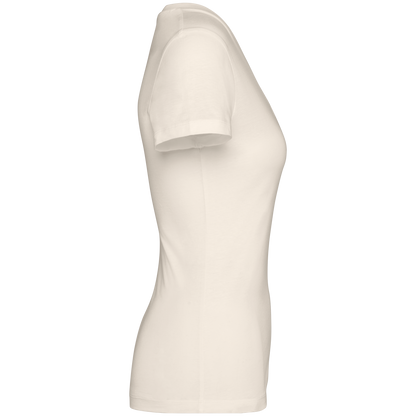 The Halene V-Neck T-Shirt - Ivory Edition