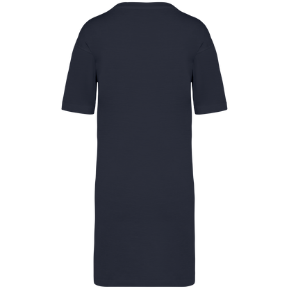 The Hollis T-Shirt Kleid - Washed Coal Grey