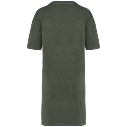 The Hollis T-Shirt Kleid - Washed Organic Khaki