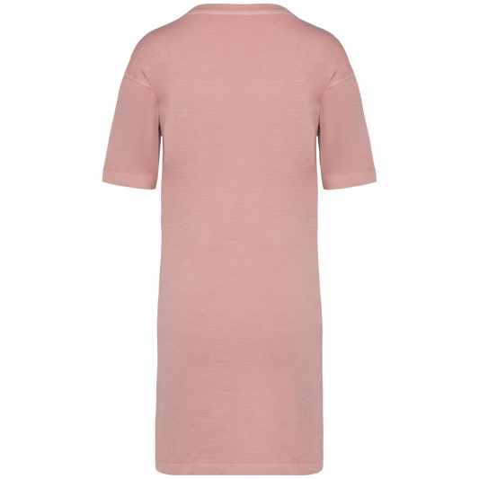 The Hollis T-Shirt Kleid - Washed Petal Rose