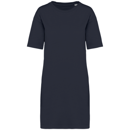 The Hollis T-Shirt Kleid - Washed Coal Grey