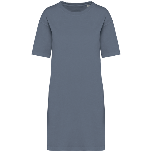 The Hollis T-Shirt Kleid -  Washed Mineral Grey