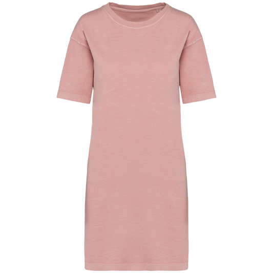 The Hollis T-Shirt Kleid - Washed Petal Rose