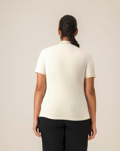 The Beaumont Polo Shirt - Champagne Fog