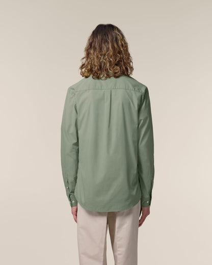 The Ashford Poplin Hemd - Soft Khaki