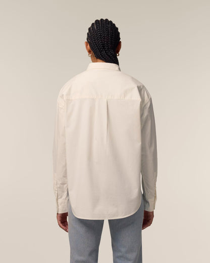 The Roselyn Poplin Hemd - French Cream