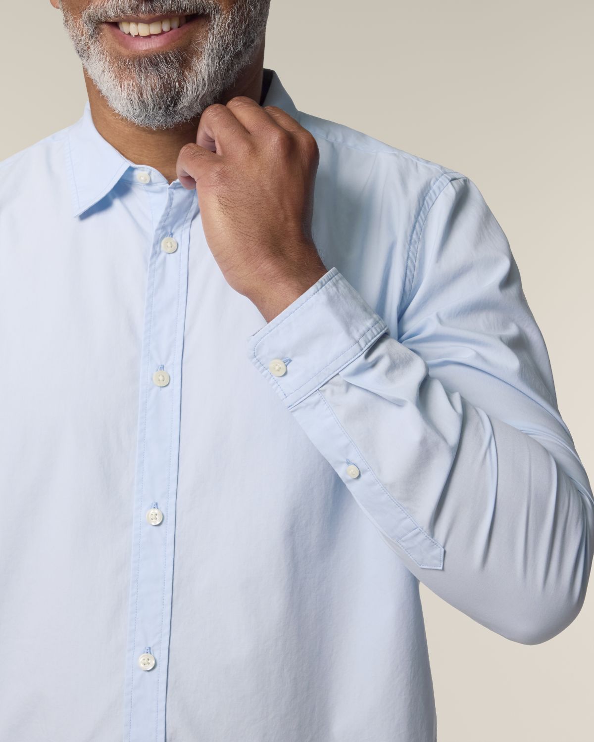 The Ashford Poplin - Summer Blue