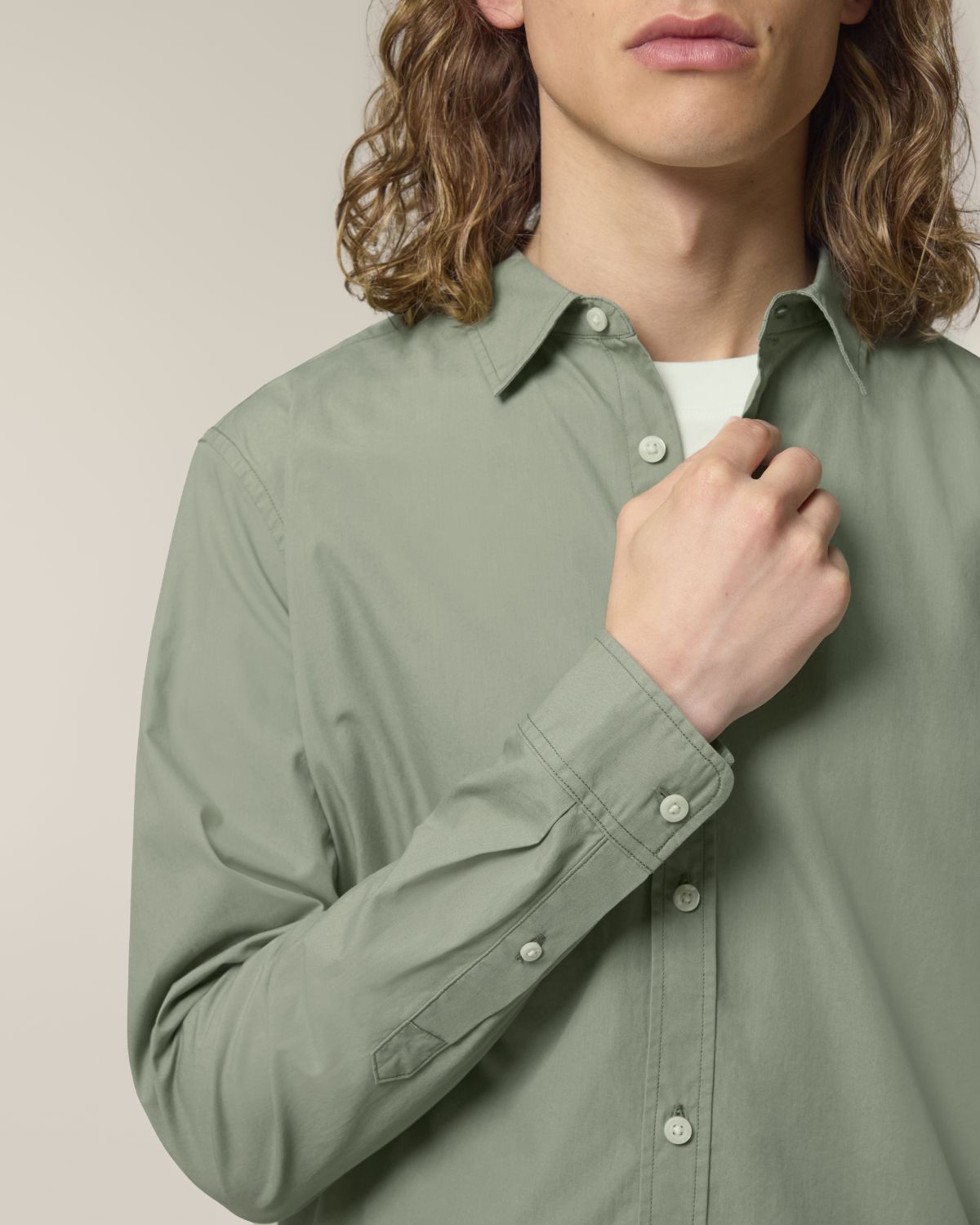 The Ashford Poplin - Soft Khaki
