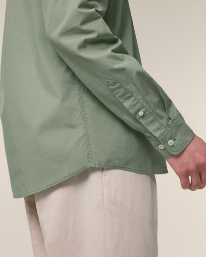 The Ashford Poplin Hemd - Soft Khaki
