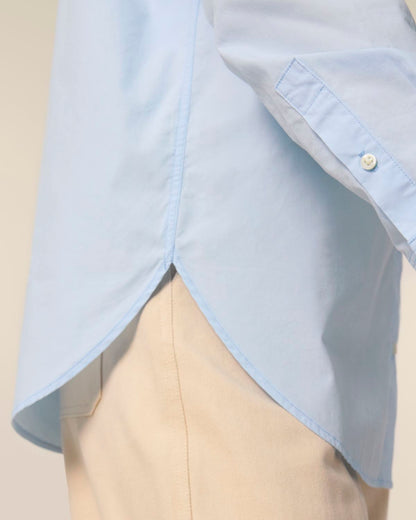 The Roselyn Poplin Hemd - Summer Blue
