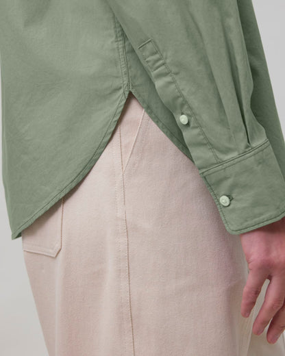 The Roselyn Poplin Hemd - Soft Khaki