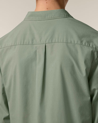 The Ashford Poplin Hemd - Soft Khaki