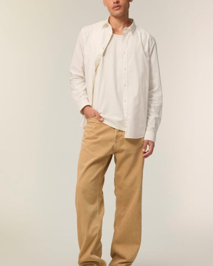 The Ashford Poplin Hemd - French Cream