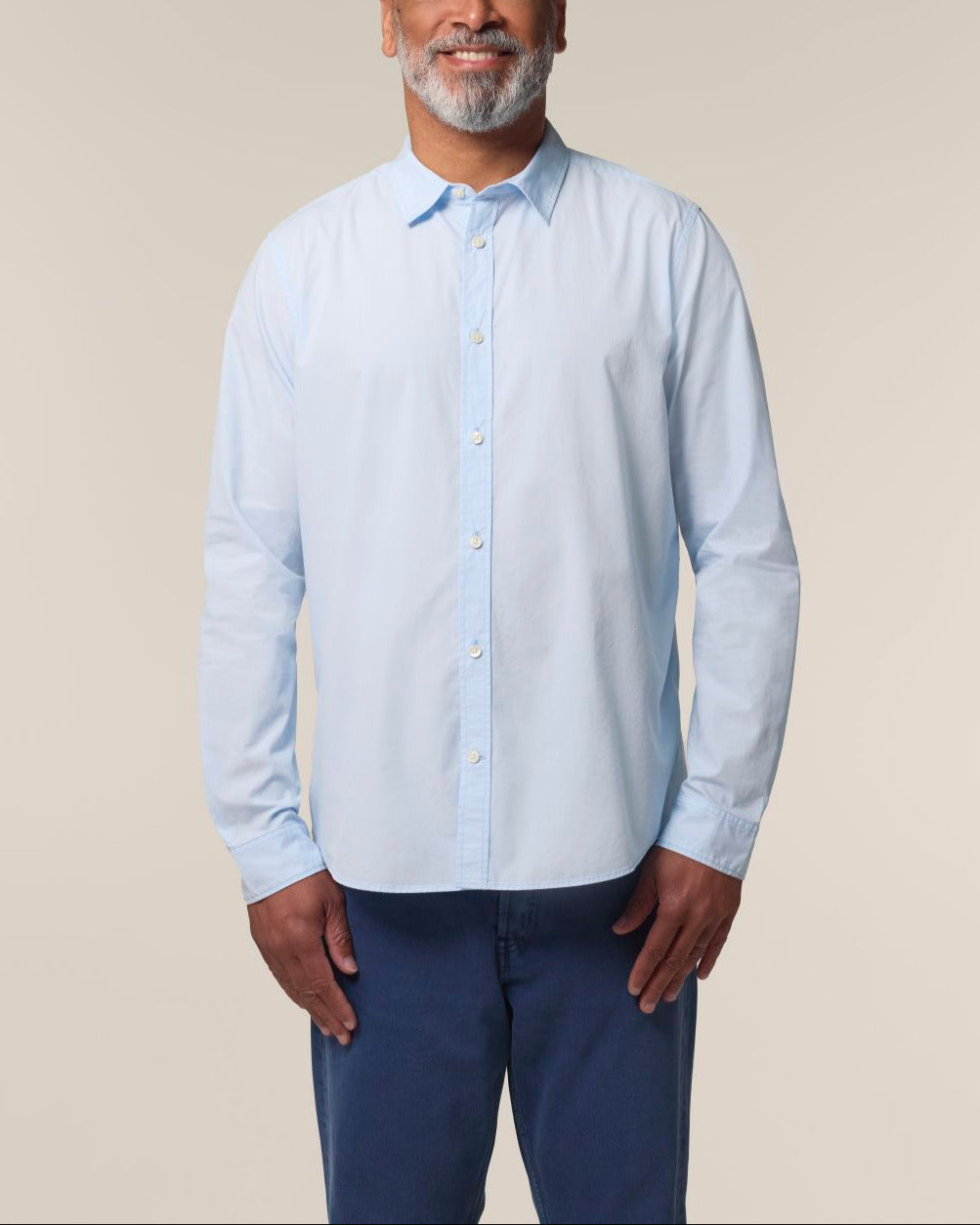 The Ashford Poplin - Summer Blue