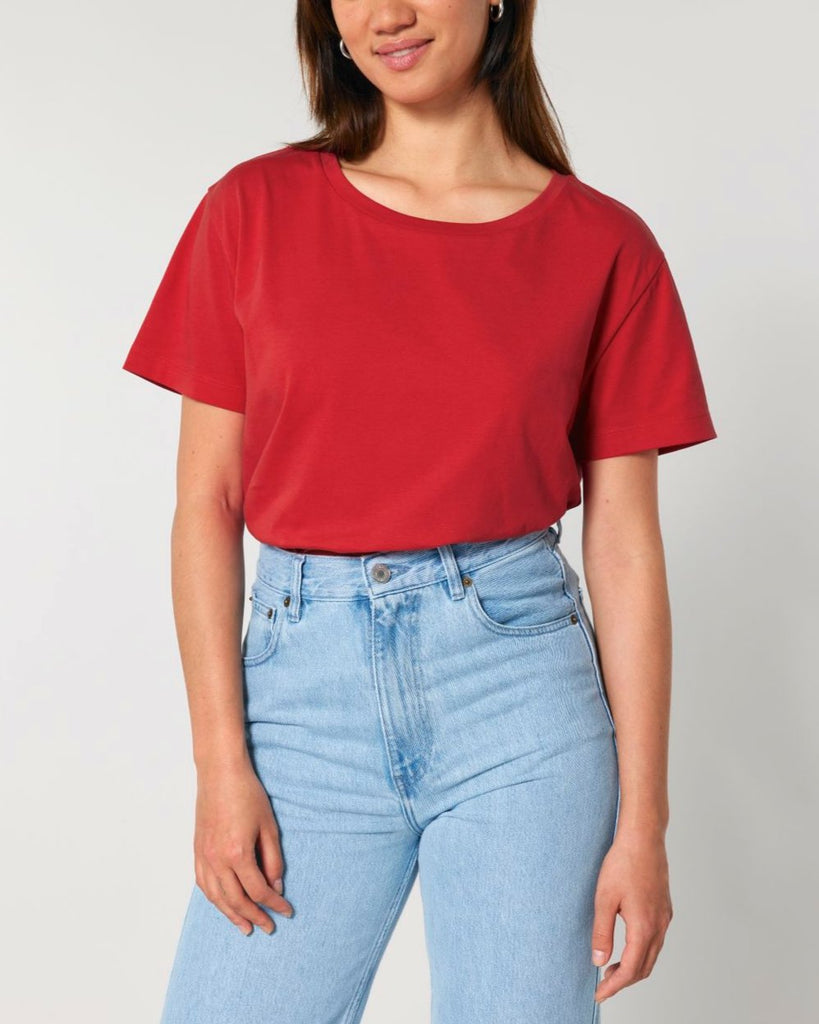 ICONIC MID-LIGHT SCOOP-NECK-T-SHIRT