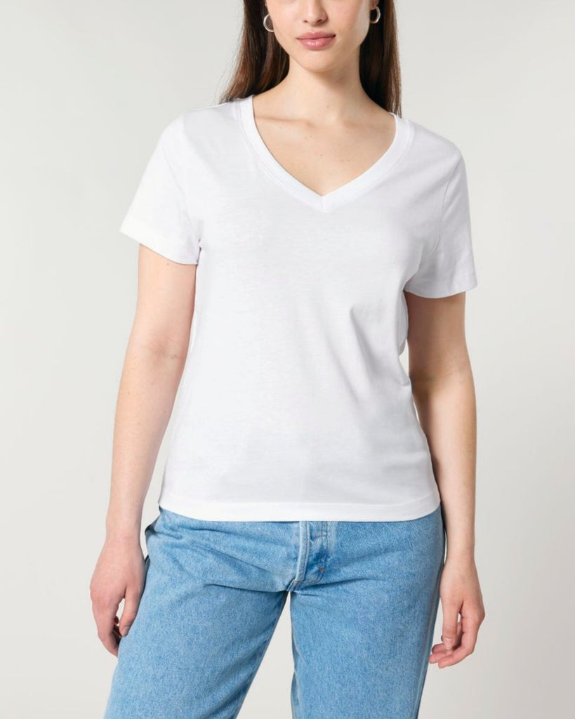 DAMEN-V-NECK-T-SHIRT