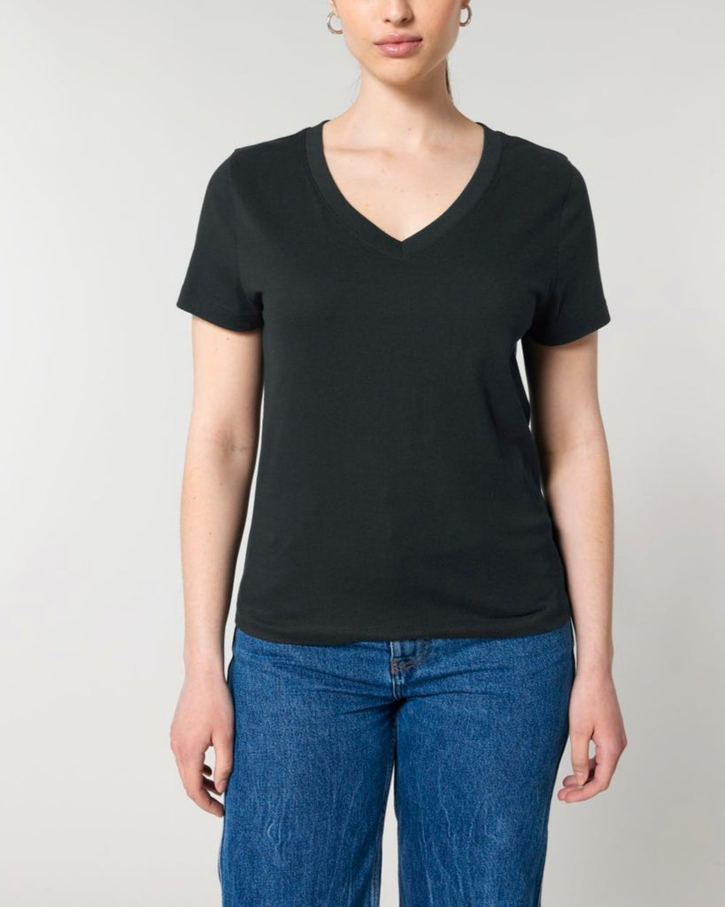 DAMEN-V-NECK-T-SHIRT