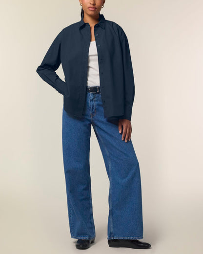 The Roselyn Poplin Hemd - Midnight Edition