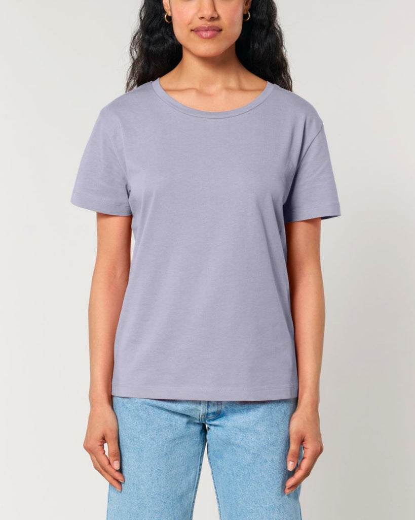 ICONIC MID-LIGHT SCOOP-NECK-T-SHIRT