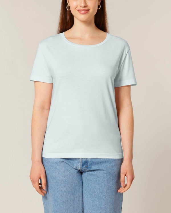 ICONIC MID-LIGHT SCOOP-NECK-T-SHIRT