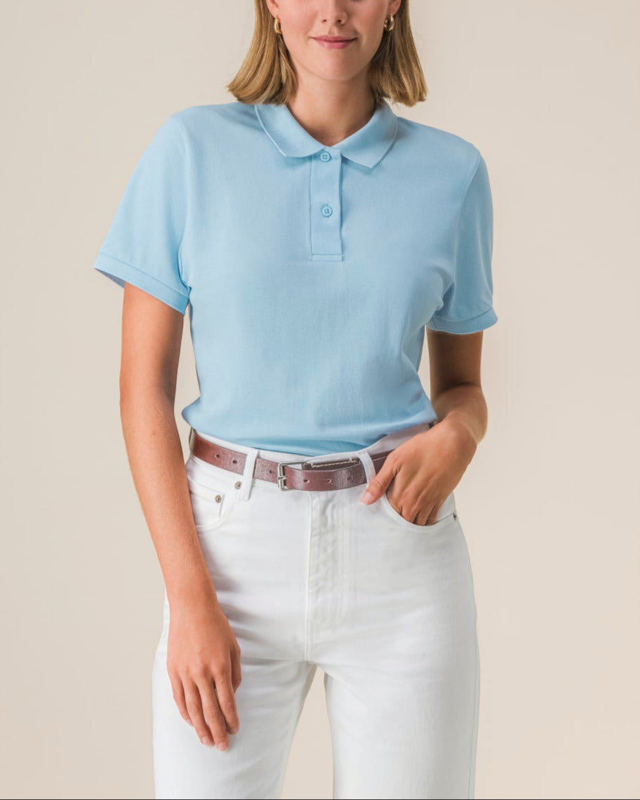 The Beaumont Polo Shirt - Sky blue