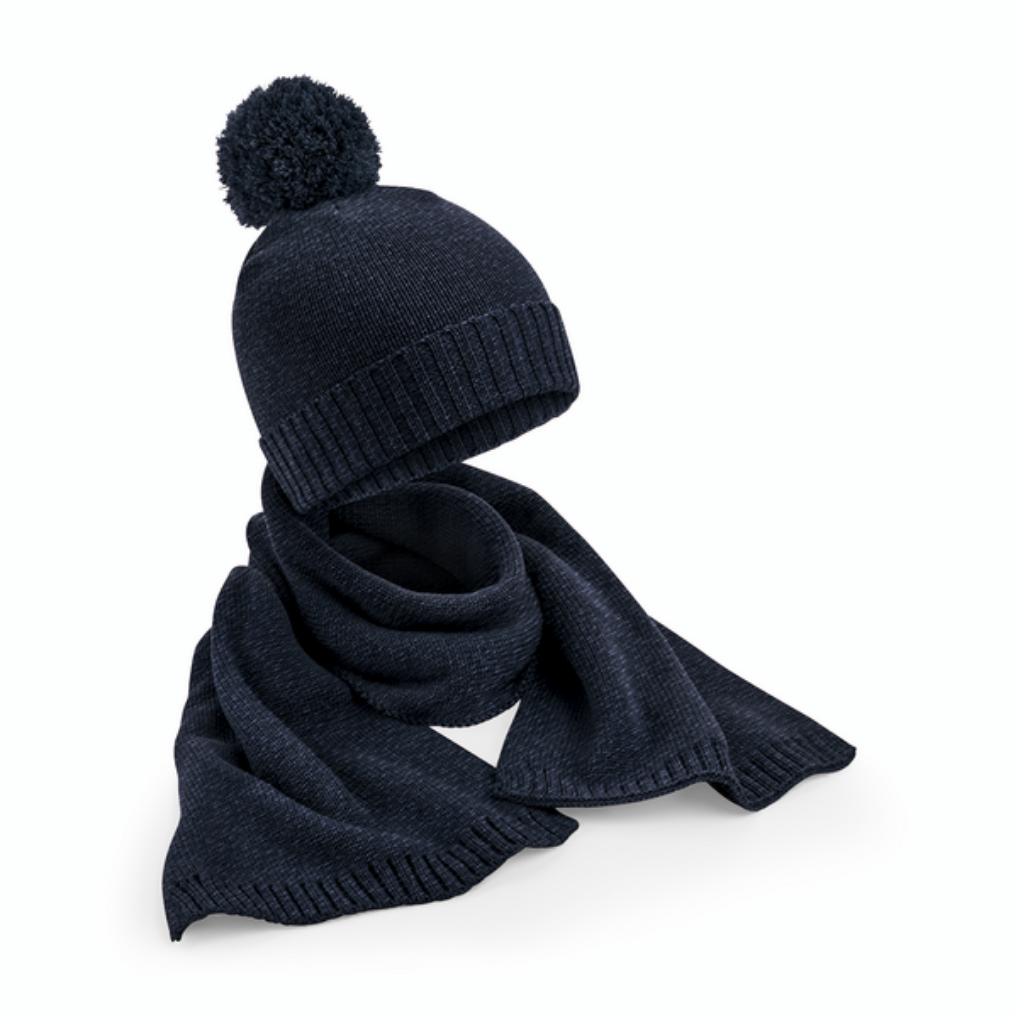 UNISEX STRICK-WINTERSET (BEANIE & SCHAL)